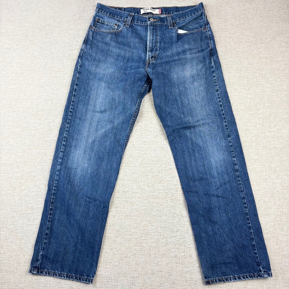 Vintage Levi's 505 Mens 36x32 Light Distress Jeans Skate Denim